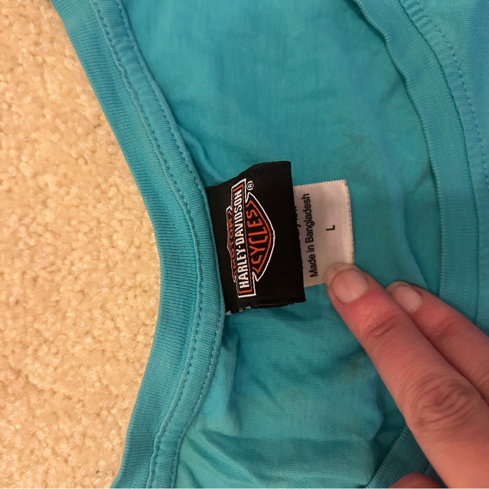 Harley-Davidson Teal Short Sleeve Tee - Picture 3 of 3